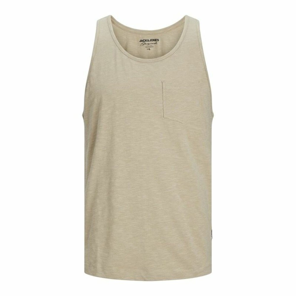 Tanktop Mann Jack & Jones Jortampa Slub Beige