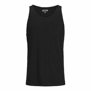 Tanktop Mann Jack & Jones Tampa Slub Schwarz