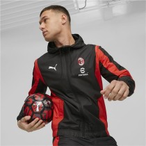 Sportjackefür Herren Puma Ac Milan Prematch Schwarz Rot