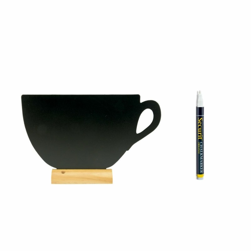 Ardoise Securit Avec support Tasse 21,3 x 33,5 x 6 cm