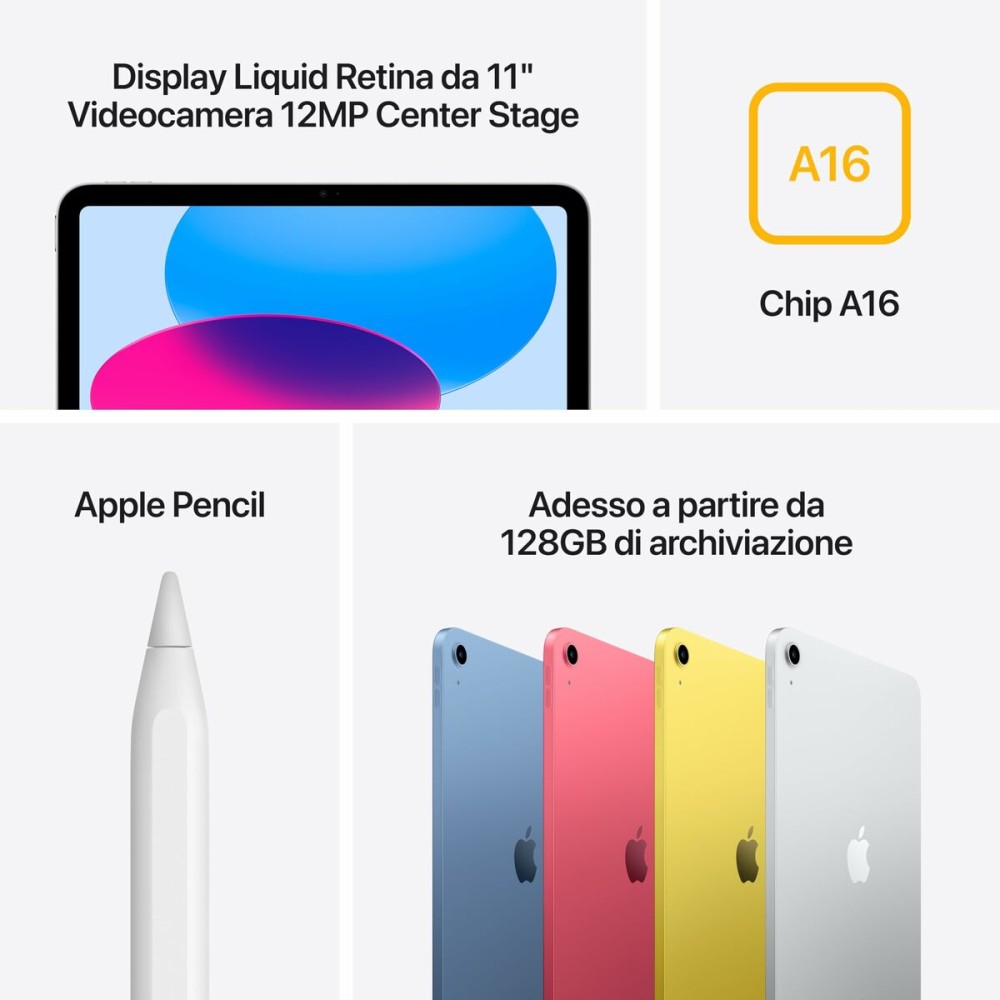 Tablet Apple 11" 256 GB Silberfarben