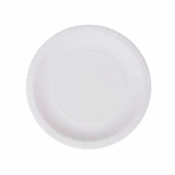 Plate set Algon Disposable White Cardboard 20 cm (10 Units)