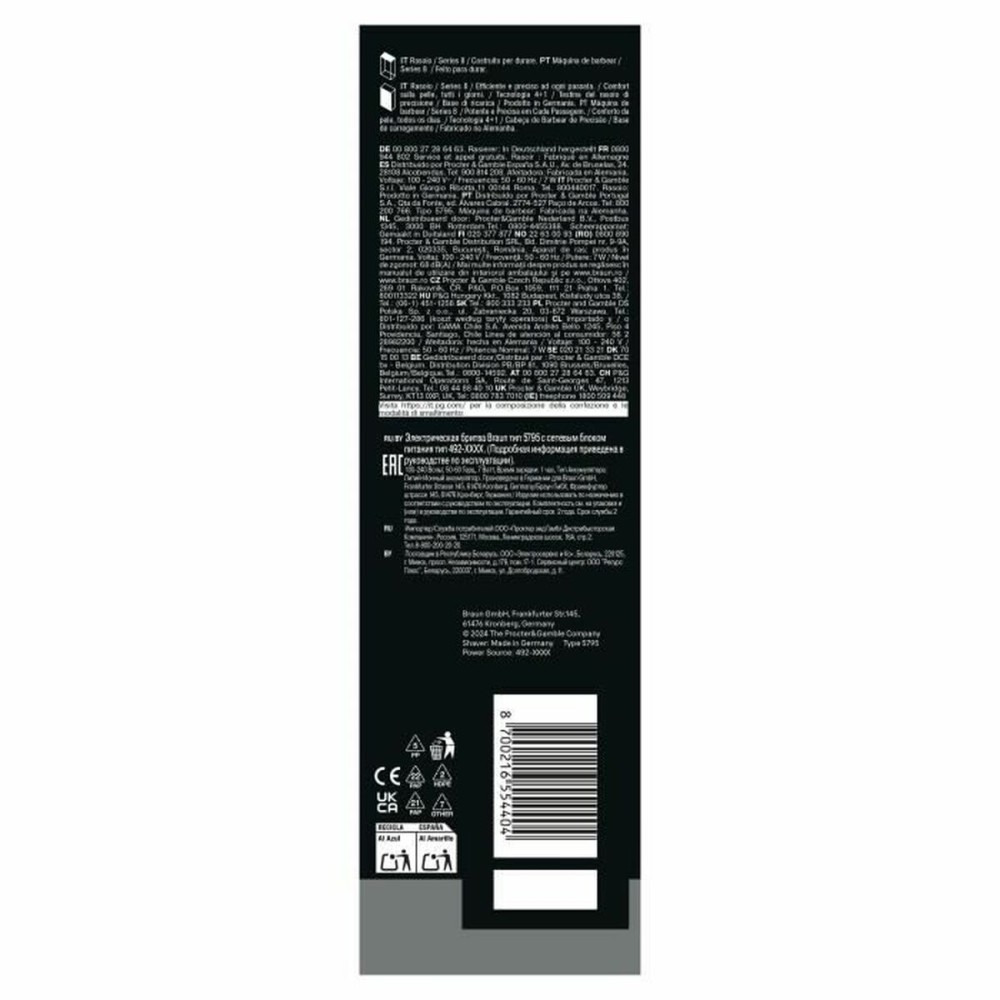 Elektrischer rasierapparat Braun Series 8 8617S