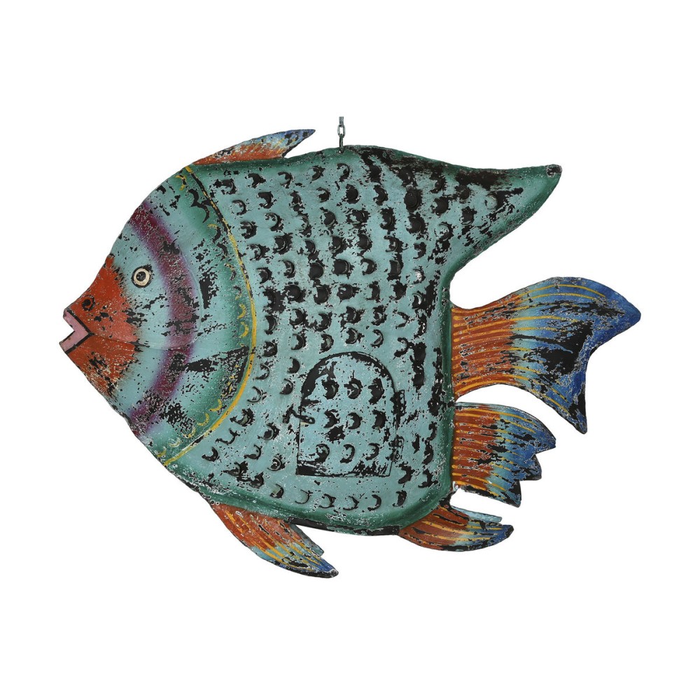 Decorative Figure Home ESPRIT Multicolour Fish 108 X 16 X 80 cm