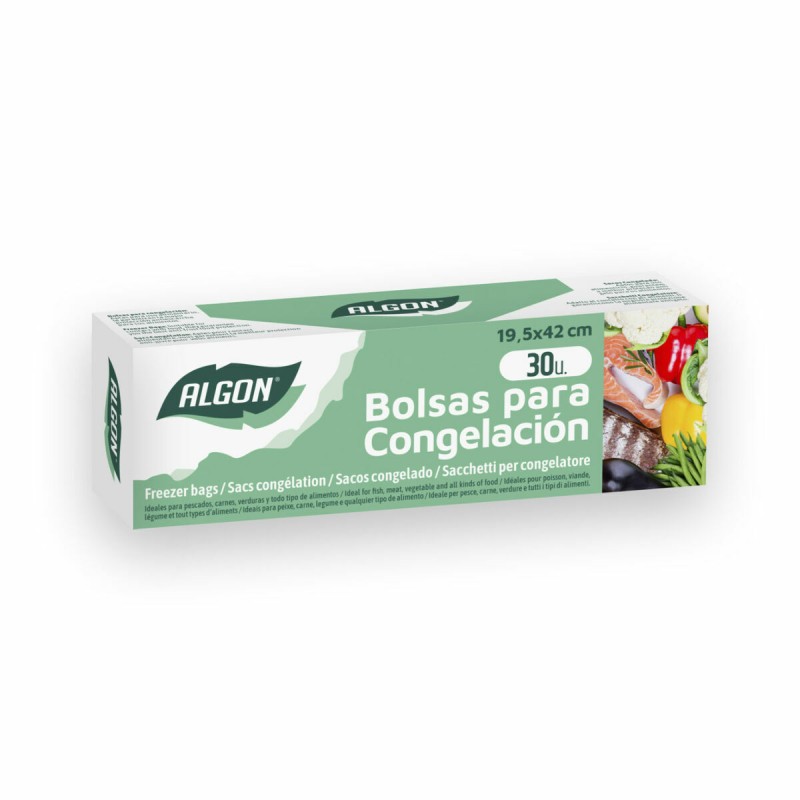 Ensemble de sacs alimentaires réutilisables Algon 30 Pièces 19,5 x 42 cm (24 Unités)