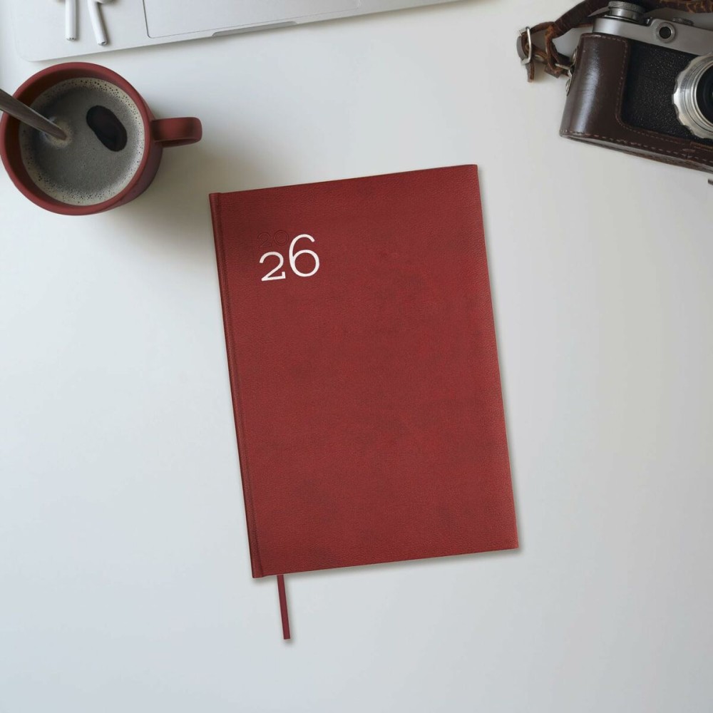 Diary Finocam Burgundy 16,5 x 24 cm