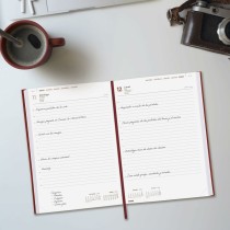 Diary Finocam Burgundy 16,5 x 24 cm
