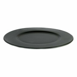 Assiette plate Viejo Valle Neat Noir Porcelaine Ø 28 cm (6 Unités)