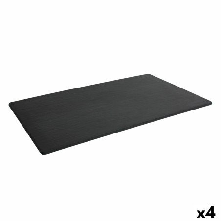 Plateau Inde Africa Noir Mélamine 50 x 30 x 0,7 cm (4 Unités)