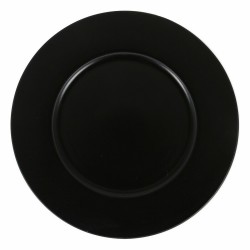 Assiette plate Viejo Valle Neat Noir Porcelaine Ø 28 cm (6 Unités)