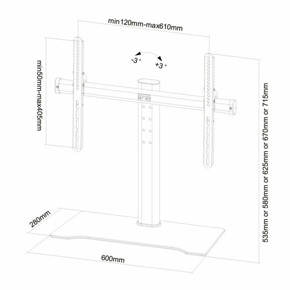 TV Halterung Neomounts Q610670 60" 40 kg