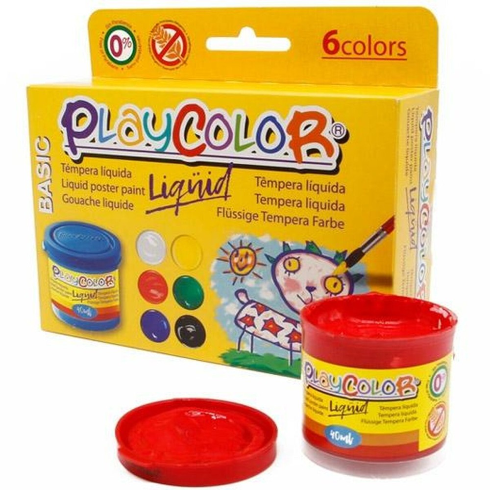 Tempera Playcolor Bunt 40 ml (12 Stück)