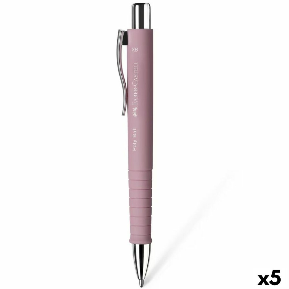 Stift Faber-Castell Poly Ball XB Rosa (5 Stück)