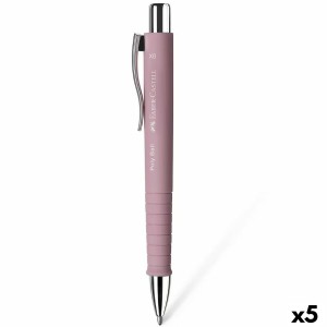 Crayon Faber-Castell Poly Ball XB Rose (5 Unités)