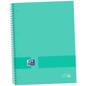 Cahier Oxford &YOU Menthe A4+ 80 Volets 5 Unités