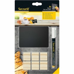 Tafel Securit   Mit Unterstützung Satz 9 x 10,5 cm 6 Stück