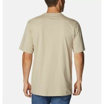 Men’s Short Sleeve T-Shirt Columbia Csc Basic Logo™ Light brown Moutain