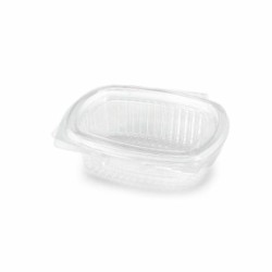 Récipient de Conservation des Aliments Algon Réutilisable 250 ml Transparent Oblongue 14 x 11 x 4,5 cm (12 Unités)