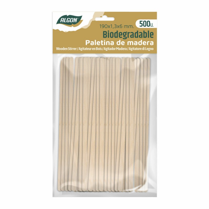 Kit of coffee stirrers Algon Wood 20 Units