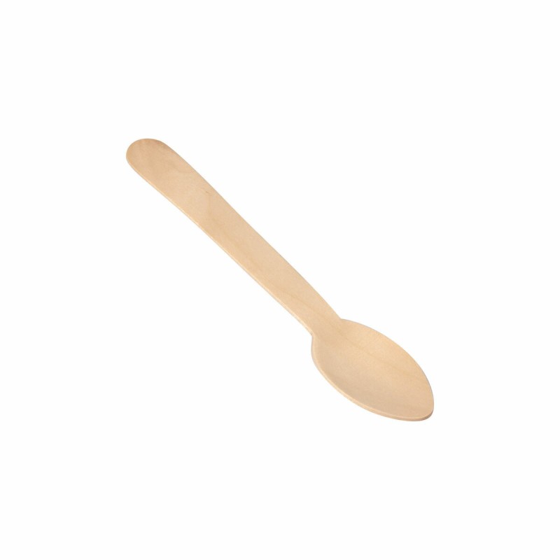 Set of Spoons Algon Dessert Wood 20 Units 14 x 3 x 0,2 cm