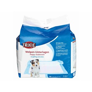 Saugende Unterlage Trixie Puppy Nappy 40 x 60 cm 40 × 60 cm Weiß 50 Stück