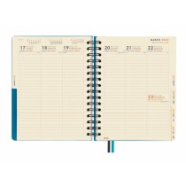 Agenda Finocam Tempus Bleu quarto 15,5 x 21,7 cm 2024-2025