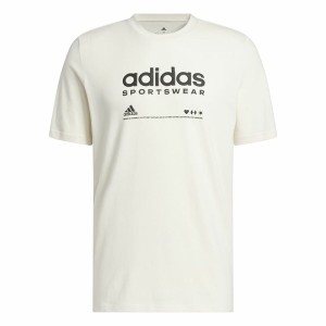 Herren Kurzarm-T-Shirt Adidas Lounge Weiß