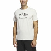 Herren Kurzarm-T-Shirt Adidas Lounge Weiß