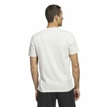 Herren Kurzarm-T-Shirt Adidas Lounge Weiß