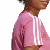 Damen Kurzarm-T-Shirt Adidas 3 stripes Rosa