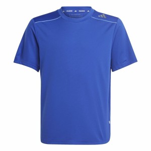 Child's Short Sleeve T-Shirt Adidas Aeroready Blue