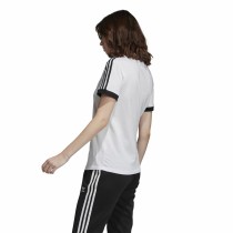 Women’s Short Sleeve T-Shirt Adidas 3 stripes White