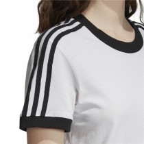 Damen Kurzarm-T-Shirt Adidas 3 stripes Weiß