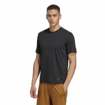 Herren Kurzarm-T-Shirt Adidas Base Schwarz