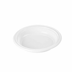 Lot d'assiettes réutilisables Algon Blanc Plastique 20,5 x 20,5 x 3 cm (6 Unités)