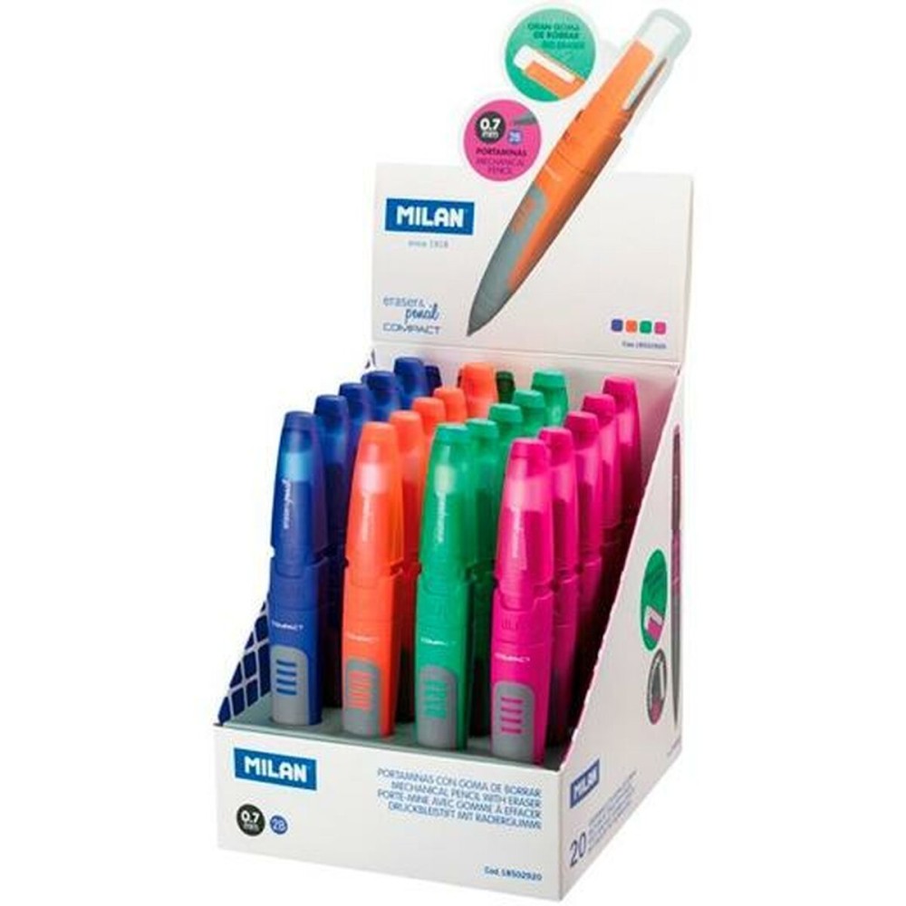 Pencil Lead Holder Milan Compact Multicolour 0,7 mm (20 Units)