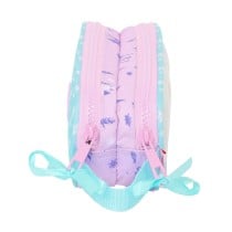 Trousse Fourre-Tout Double Frozen Cool days Violet Bleu ciel 21 x 8 x 6 cm