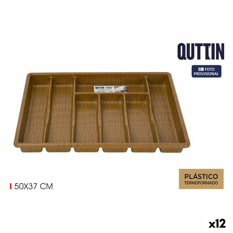 Besteckkasten Quttin 50 x 37 cm Thermoplastischer Kunststoff (12 Stück)