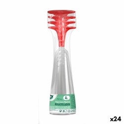 Mehrweg-Sektgläser Algon Rot 24 Stück 150 ml (4 Stücke)