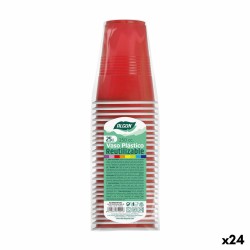 Lot de verres réutilisables Algon Rouge 24 Unités 250 ml (25 Pièces)