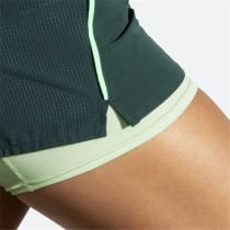 Sports Shorts for Women Brooks High Point 3" 2-in-1 2.0 Green