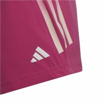 Sportshorts für Kinder Adidas 3 Stripes Dunkelrosa