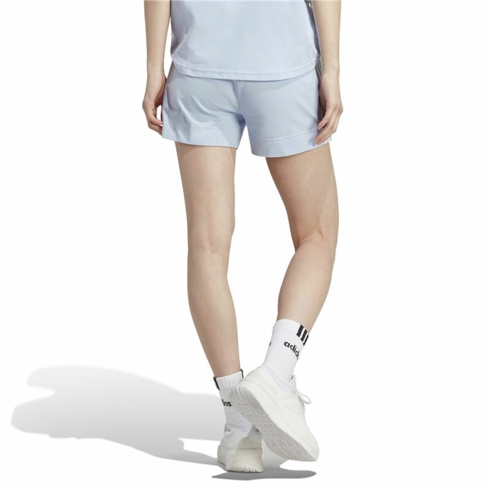 Damen-Sportshorts Adidas 3 Stripes Sj Hellblau