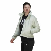 Sportjacke für Frauen Adidas Bsc Padded Weiß Hellblau