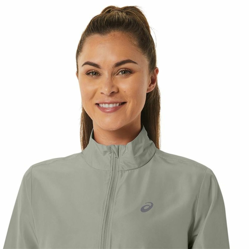 Sportjacke für Frauen Asics Core Grau Weiß