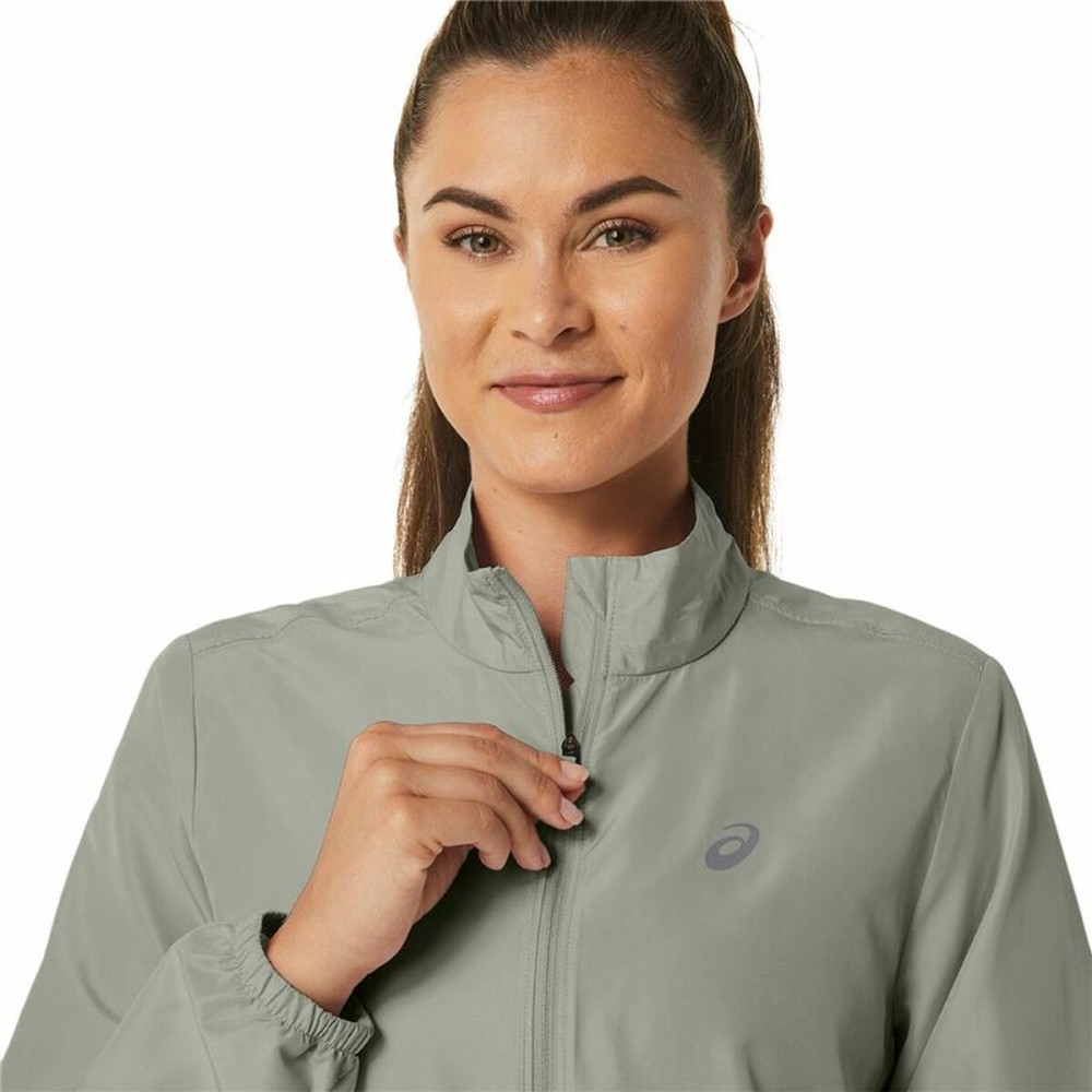 Sportjacke für Frauen Asics Core Grau Weiß