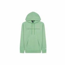 Men’s Hoodie Champion Crewneck White Lime green