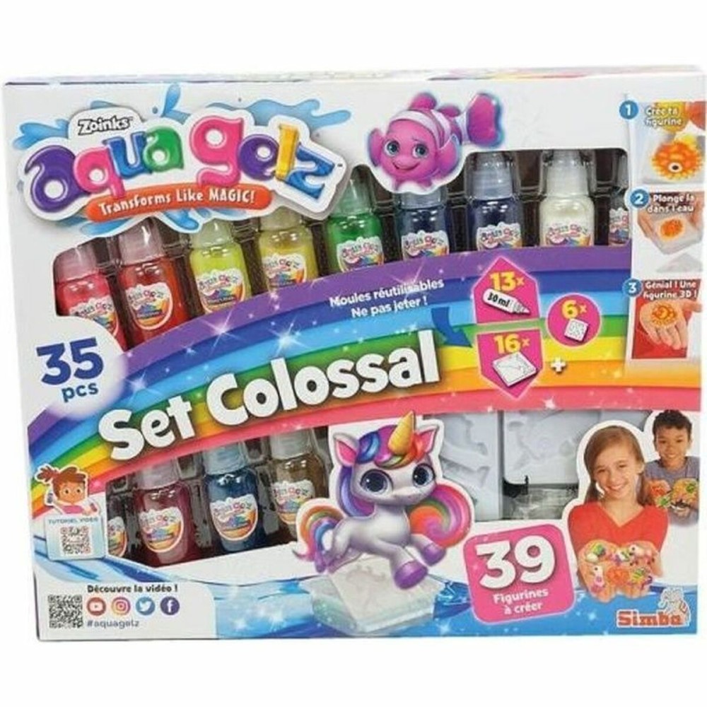 Set de peinture Simba Aqua Gelz Multicouleur 39 Pièces