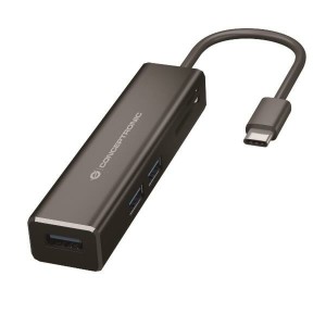 Hub USB Conceptronic 110515707101 Schwarz