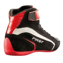 Rennstiefel OMP FIRST Schwarz/Rot 41